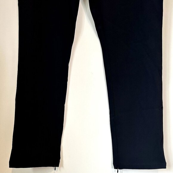 NWT Good American Black Disco Slit Front Pants - Size 4 (XL) - Picture 6 of 10